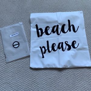 NEW “Beach Please” pillow cover